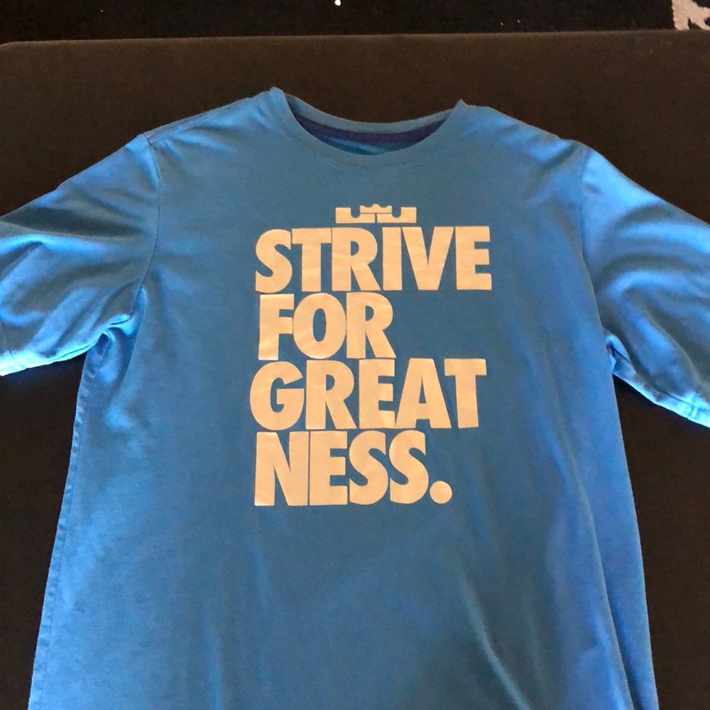Lebron strive for greatness shirt